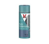 V33 Bombe Peinture Extérieure Multi-matériaux Bleu orage Satin 400ml