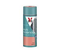 V33 Bombe Peinture Extérieure Multi-matériaux Corail Satin 400ml