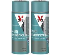 V33 Bombe Peinture Extérieure Multi-matériaux Garrigue Satin 400ml (Lot de 2)