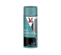 V33 Bombe Peinture Extérieure Multi-matériaux Noir Poudré 400 ml