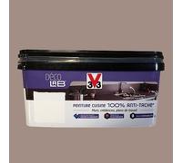 V33 Déco LAB Peinture Cuisine 100% Anti-Tâche Humus 2 L