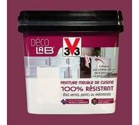 V33 Déco LAB Peinture Meuble de cuisine 100% Résistant Aubergine 0,75 L