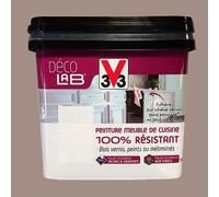 V33 Déco LAB Peinture Meuble de cuisine 100% Résistant Humus 0,75 L