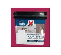 V33 Déco LAB Peinture Salle de bain 100% Etanche Cassis 0,75 L