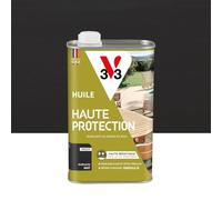 V33 Huile Bois Extérieur Haute Protection Anthracite Mat 1L