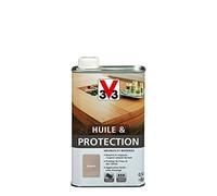 V33 Huile et Protection pour Meubles et Boiseries, Argent, 0,5 L