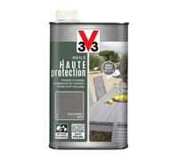 V33 Huile mobilier haute protection opaque, Gris cendré 1L