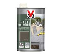 V33 Huile mobilier haute protection opaque, Gris taupé 1L