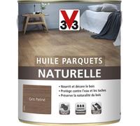 V33 Huile naturelle pour parquets, Gris patiné 2,5L