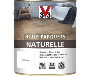 V33 Huile naturelle pour parquets, Incolore 2,5L