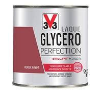 V33 Laque Glycéro Brillant, Rouge pavot, 500 ml (Lot de 1)