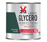 V33 Laque Glycéro Brillant, Vert basque, 500 ml (Lot de 1)