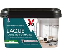 V33 Laque Haute Performance Peinture Multi-Supports Blanc Satin 3L