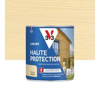V33 Lasure Bois extérieur Incolore satin - Haute Protection 8 ans - Haute résistance hydrofuge et anti-UV - Résiste aux variations du bois - Ecolabel, résine d'origine végétale - 0,75L