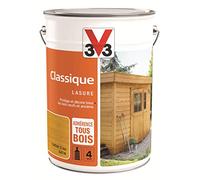 V33 Lasure Classique 4 ans, Chêne Clair 5 L