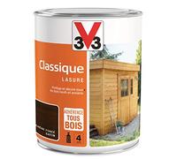 V33 Lasure Classique 4 ans, Chêne Foncé, 1L