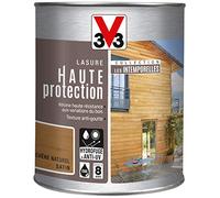 Lasure Bois V33 Haute Protection Intemporelle Chêne Naturel Satin 1L
