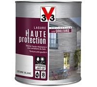 Lasure haute protection les couleurs 8 ans cèdre blanc satiné 1 l - V33 Blanc https://www.fnac.com/mp49268016/Lasure-haute-protection-les-couleurs-8-ans-cedre-blanc-satine-1-l-V33/w-4?oref=4def528f-c574-e06e-96d7-910b6056473e