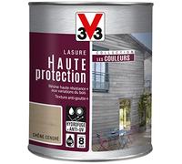 V33 Lasure Haute Protection 'Les Couleurs' 8 ans Chêne Cendré 1L