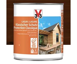 V33 Lasure Protection Classique 4 ans Chêne rustique 0,75 L