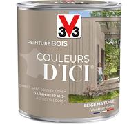 V33 Peinture Bois Couleurs d ICI® - Beige nature - Falaises de corse - Velours - 0,5L