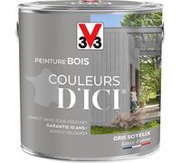V33 Peinture Bois Couleurs d ICI® - Gris soyeux - Ecorce d'olivier - Velours - 2L