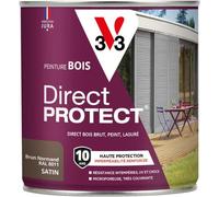 V33 Peinture bois Direct Protect - Brun normand - 0,5L
