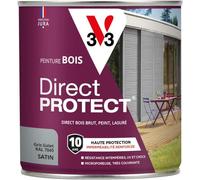 V33 Peinture bois Direct Protect - Gris galet - 0,5L