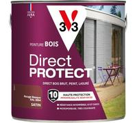V33 Peinture bois Direct Protect - Rouge basque - 2L