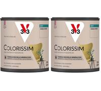 V33 Peinture Colorissim Multi-supports Sable Rose Mat 0,5L (Lot de 2)