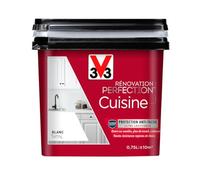 V33 Peinture de rénovation cuisine, Rénovation perfection Blanc satin 750ml