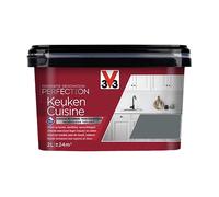 V33 Peinture de rénovation cuisine, Rénovation perfection Gris anthracite satin 2L