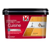 V33 Peinture de rénovation cuisine, Rénovation perfection® Moutarde satin 2L