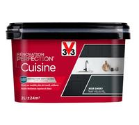 V33 Peinture de rénovation cuisine, Rénovation perfection Noir smoky mat 2L