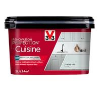 V33 Peinture de rénovation cuisine, Rénovation perfection® Tendre gris satin 2L