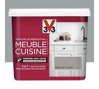 V33 Peinture De Rénovation Meuble De Cuisine Gris Loft 0,75 L