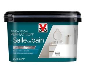 V33 Peinture de rénovation salle de bain, Rénovation perfection Blanc satin 2L
