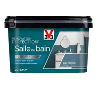 V33 Peinture de rénovation salle de bain, Rénovation perfection Bleu profond satin 2L