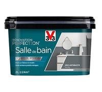 V33 Peinture de rénovation salle de bain, Rénovation perfection Gris anthracite satin 2L