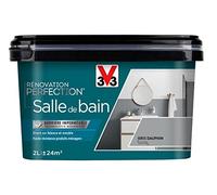 V33 Peinture de rénovation salle de bain, Rénovation perfection® Gris dauphin satin 2L