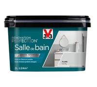 V33 Peinture de rénovation salle de bain, Rénovation perfection Plume satin 2L