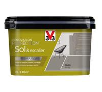 V33 Peinture de rénovation Sol & escalier, Rénovation perfection Taupe satin 2L