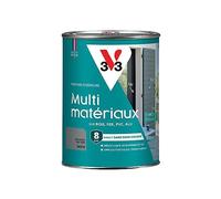 V33 Peinture extérieure Multi-matériaux, Gris galet satin 1,5L