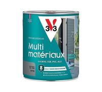 V33 Peinture extérieure Multi-matériaux, Gris galet satin 2,5L