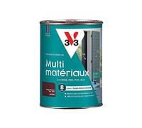 V33 Peinture extérieure multi-matériaux, Rouge basque satin 1,5L