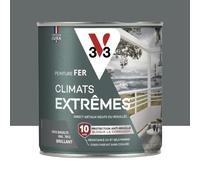 V33 Peinture Fer Climats Extrêmes Brillant Gris basalte 0,5 L