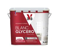 V33 Peinture glycéro blanche multi-supports brillante, BLANC GLYCERO 5L