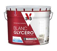 V33 Peinture glycéro blanche multi-supports mat, BLANC GLYCERO 10L
