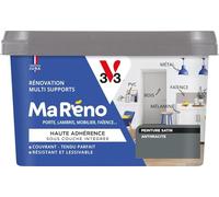V33 Peinture Intérieure Multi-Supports Ma Réno Anthracite Satin 0,5L