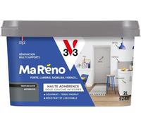 V33 Peinture Intérieure Multi-Supports Ma Réno Anthracite Satin 2L